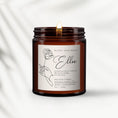 Load image into Gallery viewer, Personalised Birthday Candle, Flower, Pure essential oil, Soy Wax Candle, Message Candle, Gift for Best Friend