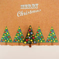 Load image into Gallery viewer, Christmas Card With Handmade Glass Christmas Tree Brooch By Jessica Irena Smith Glass
