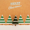 Load image into Gallery viewer, Christmas Card With Handmade Glass Snowy Tree Brooch By Jessica Irena Smith Glass