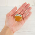 Load image into Gallery viewer, Handmade Fused Glass Christmas Pudding Brooch Badge By Jessica Irena Smith Glass