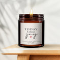 Load image into Gallery viewer, Choose Joy affirmation, all natural aromatherapy candle, minimal decor, thoughtful gift, meditation, soy wax candle