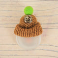 Load image into Gallery viewer, Handmade Fused Glass Snowman With Knitted Bobble Hat Christmas Brooch Badge By Jessica Irena Smith Glass
