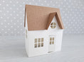 Load image into Gallery viewer, Christmas House/ DIY Tea Light/ Paper Village/ Tea Light House/ 3D Calendar/ Paper House Decoration/ Mantle Decor/ 3D Paper House