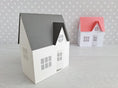 Load image into Gallery viewer, Christmas House/ DIY Tea Light/ Paper Village/ Tea Light House/ 3D Calendar/ Paper House Decoration/ Mantle Decor/ 3D Paper House