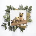 Load image into Gallery viewer, Alsatian/German Shepherd Card: Watercolour Dog Art, Blank Inside, Any Occasion, Birthday...