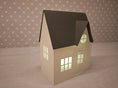 Load image into Gallery viewer, Christmas House/ DIY Tea Light/ Paper Village/ Tea Light House/ 3D Calendar/ Paper House Decoration/ Mantle Decor/ 3D Paper House