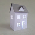 Load image into Gallery viewer, 3D Paper House /Christmas Village/ DIY House/ Paper Village/ Tea Light House/ House Warming Gift/ Paper House Decoration/ Advent Calendar
