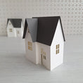 Load image into Gallery viewer, DIY Paper House / Christmas House/ DIY Tea Light/ Paper Village/ Tea Light House/DIY Putz House/ Paper House Decoration/ Mantle Decor
