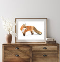 Load image into Gallery viewer, Winter Fox Christmas Card: Wildlife Art, Blank Inside