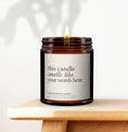 Load image into Gallery viewer, This candle smells like, Personalised Candle Gift, Custom Gifts, Personalised Candles, Christmas Gift, Smells like, Design own candle