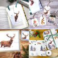Load image into Gallery viewer, Winter Stag Card: Luxury Christmas Wildlife Greetings Card