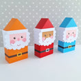 Load image into Gallery viewer, Santa Treat Box/Father Christmas Gift Box/ Advent Calendar Boxes / Treat Box / Christmas Table Decoration / Tree Decoration