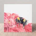 Load image into Gallery viewer, Bumblebee Greetings Card: Original Pastel Art, Blank Inside, Any Occasion, Birthday, Mother's Day...