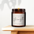 Load image into Gallery viewer, Strength Aromatherapy Candle, Thoughtful Gift, Personalised Candle, Pure essential oil soy wax, gift for friend going through a hard time