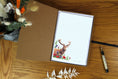 Load image into Gallery viewer, A5 Poppy Field Stationery: Stag & Wildflower Letter Writing Paper