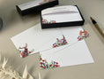 Load image into Gallery viewer, Watercolour Poppy Field Place Cards: Country Wedding Guest Name Plates