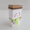 Load image into Gallery viewer, Snowman Treat Box/Snowman Christmas Gift Box/ Advent Calendar Boxes / Treat Box / Christmas Table Decoration / Tree Decoration