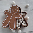 Load image into Gallery viewer, Gingerbread Man Gift Box/ Treat Box/ Tree Decoration