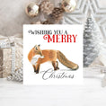 Load image into Gallery viewer, Fox Christmas Card: Xmas Card, Wildlife Art, Blank Inside