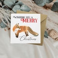 Load image into Gallery viewer, Fox Christmas Card: Xmas Card, Wildlife Art, Blank Inside