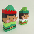Load image into Gallery viewer, Elf Gift Box/ Advent Calendar Boxes / Treat Box / Elf on the Shelf / Tree Decoration/ Christmas Decoration