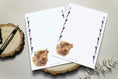 Load image into Gallery viewer, Highland Cow Writing Paper Sheets: A5, Scottish Thistle Design, Stationery Gift, Highland Calf