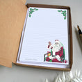 Load image into Gallery viewer, Personalised Father Christmas Letter Writing Paper: Lined or Unlined Christmas Stationery, Santa