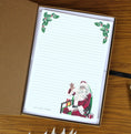 Load image into Gallery viewer, Personalised Father Christmas Letter Writing Paper: Lined or Unlined Christmas Stationery, Santa