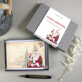 Load image into Gallery viewer, Vintage Father Christmas Notecards: Traditional Santa Card Set, Thank You