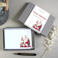 Load image into Gallery viewer, Vintage Father Christmas Notecards: Traditional Santa Card Set, Thank You