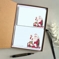 Load image into Gallery viewer, Personalised Christmas Stationery Set: Father Christmas Letter Writing Paper & Notecards