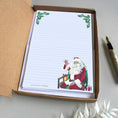 Load image into Gallery viewer, Personalised Christmas Stationery Set: Father Christmas Letter Writing Paper & Notecards