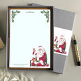 Load image into Gallery viewer, Personalised Christmas Stationery Set: Father Christmas Letter Writing Paper & Notecards