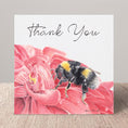 Load image into Gallery viewer, Bumblebee Greetings Card: Original Pastel Art, Blank Inside, Any Occasion, Birthday, Mother's Day...