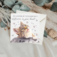 Load image into Gallery viewer, Pet Sympathy Card: Tabby Cat Bereavement, Rainbow Bridge