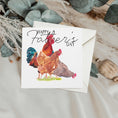 Load image into Gallery viewer, Father's Day Chickens Watercolour Greetings Card: Farm Animals