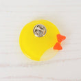 Load image into Gallery viewer, Handmade Fused Glass Easter Chick Brooch by Jessica Irena Smith Glass