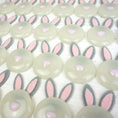 Load image into Gallery viewer, Handmade Fused Glass Easter Bunny Brooch by Jessica Irena Smith
