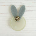 Load image into Gallery viewer, Handmade Fused Glass Easter Bunny Brooch by Jessica Irena Smith