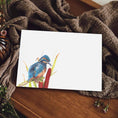 Load image into Gallery viewer, Kingfisher Notecards/Place Cards: Watercolour Art, Thank You Cards, Personalised Option