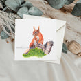 Load image into Gallery viewer, Red Squirrel Greetings Card: Original Watercolour Art, Any Occasion