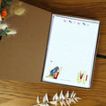 Load image into Gallery viewer, Kingfisher Writing Paper Sheets: A5 Wildlife Stationery, Eco-Friendly Gift
