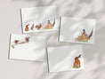 Load image into Gallery viewer, Country Game Notecards/Place Cards: Pheasant, Hare, Spaniel - Watercolour Art