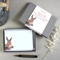 Load image into Gallery viewer, Rodney the Donkey Notecards/Place Cards: Miniature Donkey Art, Personalised Gift, Notelets, Correspondence