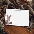 Load image into Gallery viewer, Rodney the Donkey Notecards/Place Cards: Miniature Donkey Art, Personalised Gift, Notelets, Correspondence