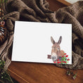 Load image into Gallery viewer, Rodney the Donkey Notecards/Place Cards: Miniature Donkey Art, Personalised Gift, Notelets, Correspondence