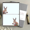 Load image into Gallery viewer, Rodney the Donkey Notecards/Place Cards: Miniature Donkey Art, Personalised Gift, Notelets, Correspondence