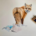 Load image into Gallery viewer, Red Fox Greetings Card: Wildlife Art Illustration, Eco-Friendly, Any Occasion Card