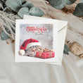 Load image into Gallery viewer, Sleeping Kitten Christmas Card, Personalised Funny Cat Card