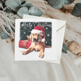 Load image into Gallery viewer, Puppy Christmas Card, Xmas Card, Golden Retriever